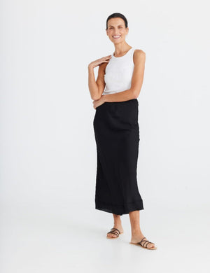 BRAVE AND TRUE Carrington Skirt - Black Skirt - Zabecca Living