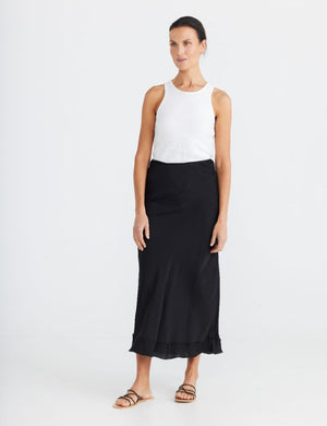 BRAVE AND TRUE Carrington Skirt - Black Skirt - Zabecca Living