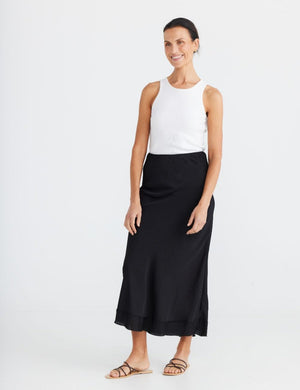 BRAVE AND TRUE Carrington Skirt - Black Skirt - Zabecca Living