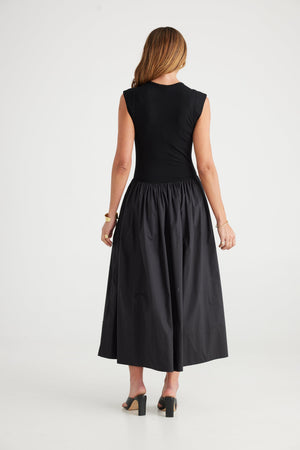 BRAVE AND TRUE Daphne Dress - Black Dress - Zabecca Living