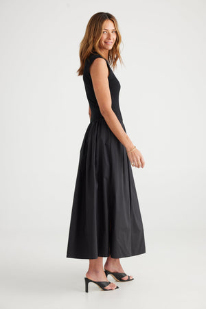 BRAVE AND TRUE Daphne Dress - Black Dress - Zabecca Living