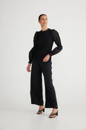 BRAVE AND TRUE Shandy Top - Black Shirts & Blouses - Zabecca Living