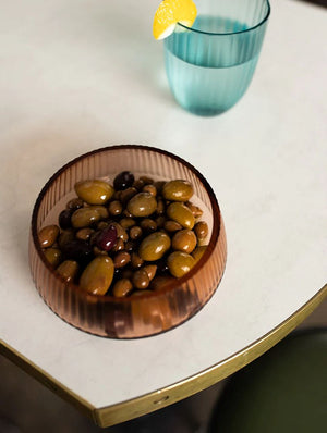 BRIAN TUNKS Cut Glass Iguassu Bowl Mini - Olive bowl - Zabecca Living
