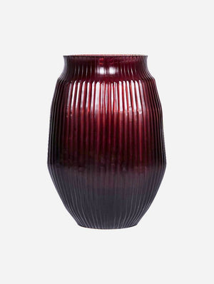 BRIAN TUNKS Cut Glass Medium Vase - Blush VASE - Zabecca Living