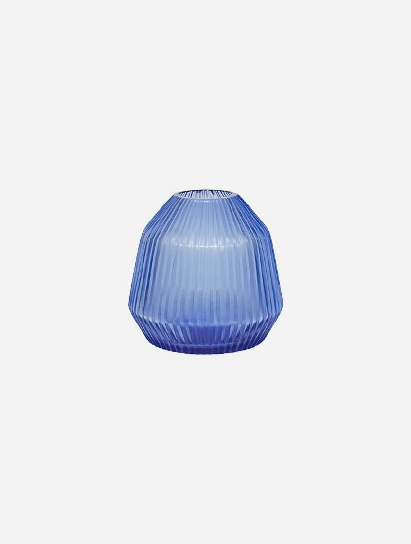 BRIAN TUNKS Cut Glass Mini Conical Vase - Bluebell VASE - Zabecca Living