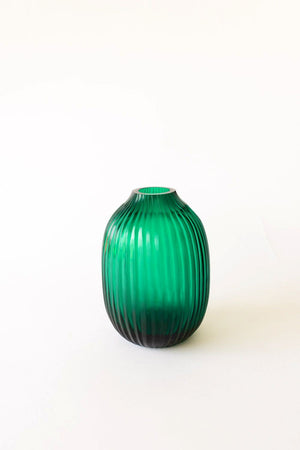 BRIAN TUNKS Cut Glass Pod Vase - Bermuda VASE - Zabecca Living