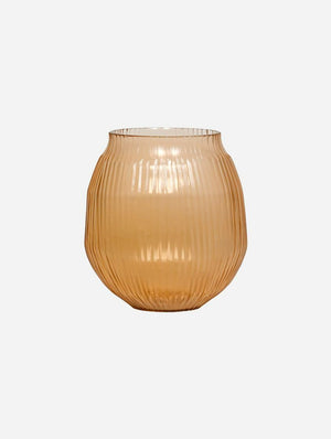 BRIAN TUNKS Cut Glass Small Vase - Copper VASE - Zabecca Living