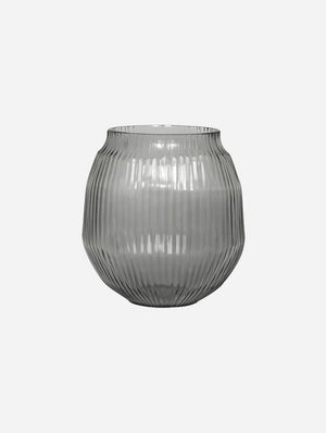 BRIAN TUNKS Cut Glass Small Vase - Slate VASE - Zabecca Living