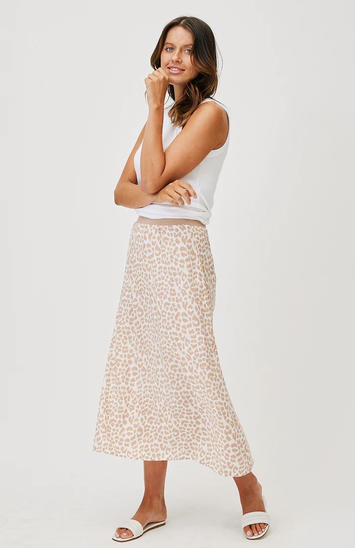 Leopard midi cheap skirt au