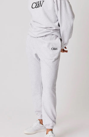 CARTEL & WILLOW Hattie Track Pant - Grey Marle JOGGER - Zabecca Living