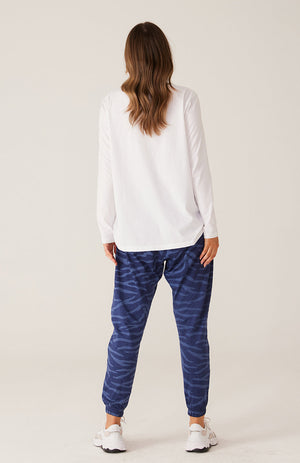 CARTEL & WILLOW Lola Long Sleeve Top - White Tees - Zabecca Living