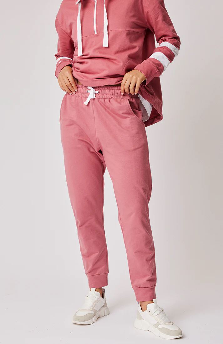 CARTEL &amp; WILLOW Poppy Pant - Merlot JOGGER - Zabecca Living