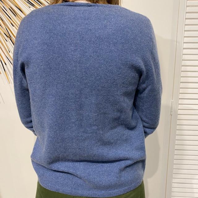 CASCH ET SOIE Classic Cardigan - Denim Ink Jumpers + Knitwear - Zabecca Living