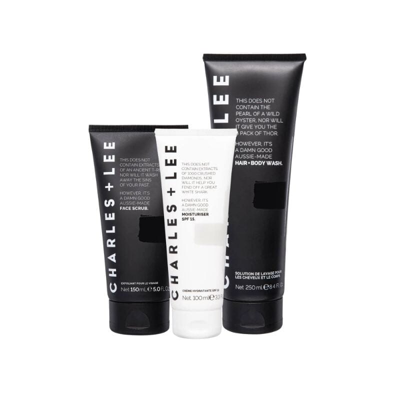CHARLES + LEE The Tradie Gift Pack Mens Body - Zabecca Living