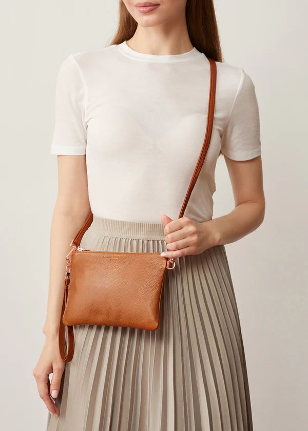 CHARLIE MIDDLETON Cedar Essential Crossbody - Gold HANDBAG - Zabecca Living