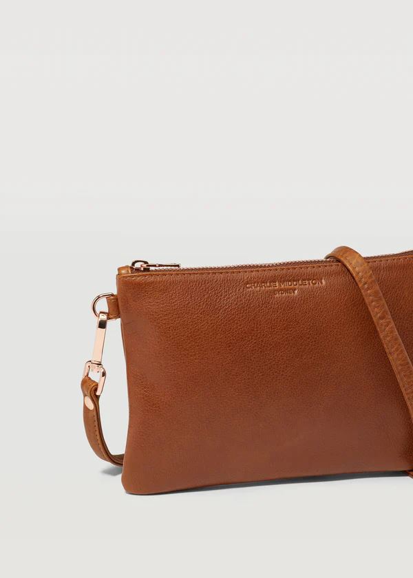 CHARLIE MIDDLETON Cedar Essential Crossbody - Silver HANDBAG - Zabecca Living