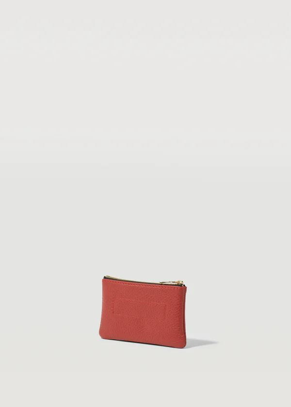CHARLIE MIDDLETON Crimson Coin Purse - Gold Purse - Zabecca Living