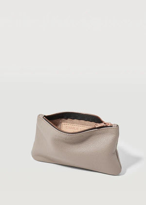 CHARLIE MIDDLETON Taupe Mini Pochette - Silver Purse - Zabecca Living