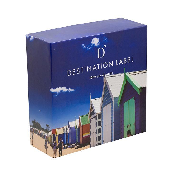 DESTINATION LABEL 1000 Piece Puzzle - Brighton Boxes Puzzle - Zabecca Living