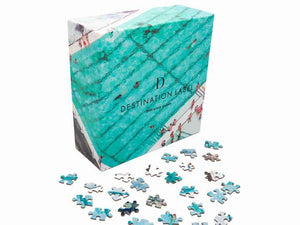 DESTINATION LABEL 1000 Piece Puzzle - Icebergs Summer Puzzle - Zabecca Living