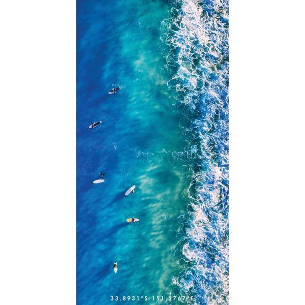 DESTINATION LABEL Towel - Blue Boards towel - Zabecca Living