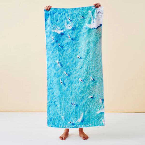 DESTINATION LABEL Towel - Longboard party towel - Zabecca Living