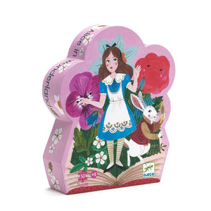 DJECO Alice in Wonderland 50pc Silhouette Puzzle KIDS (5+ Yrs) - Zabecca Living