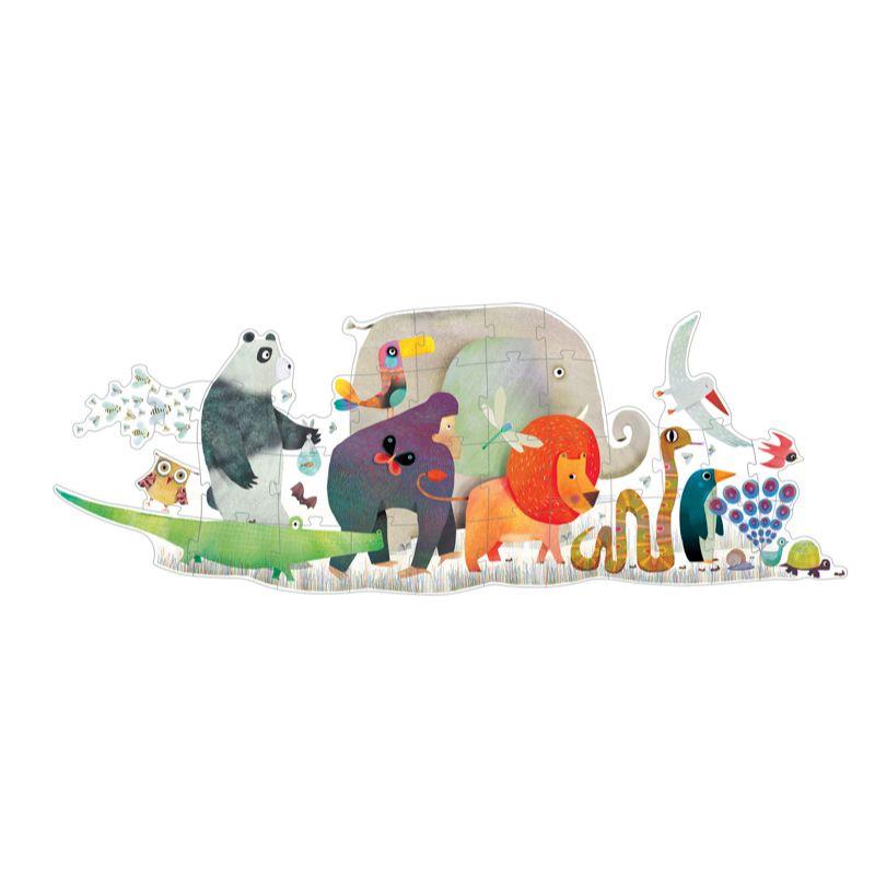 DJECO Animal Parade 36pc Giant Puzzle PRE-SCHOOL (3-5 Yrs) - Zabecca Living