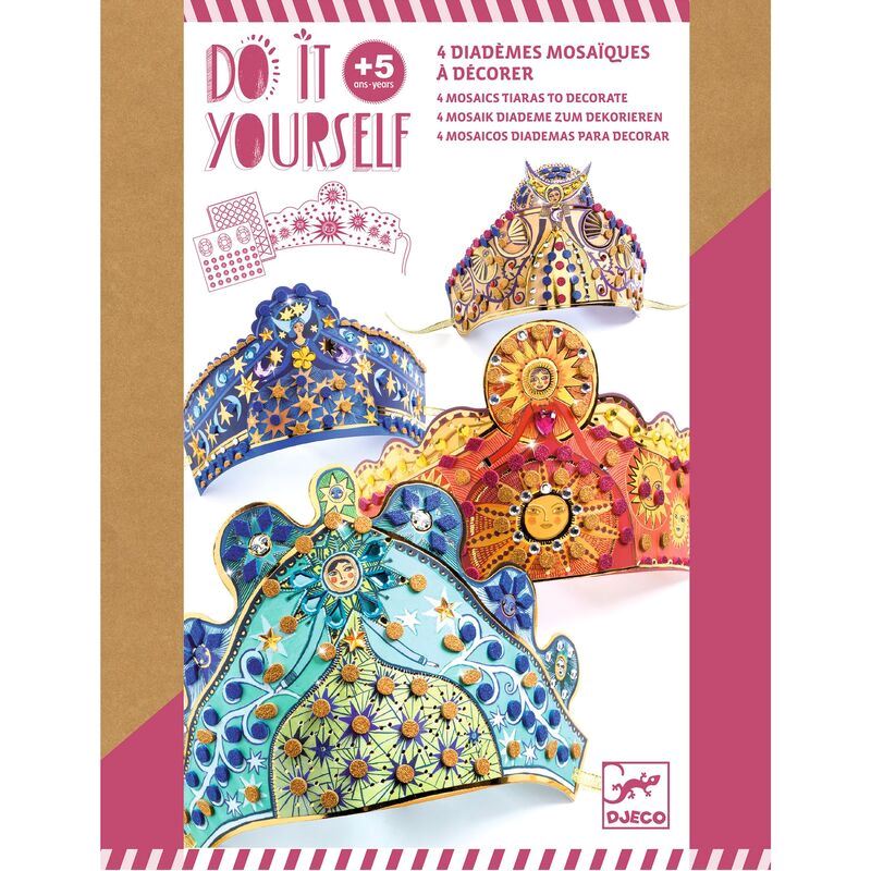 DJECO Do It Yourself Enchantresses Tiaras KIDS (5+ Yrs) - Zabecca Living