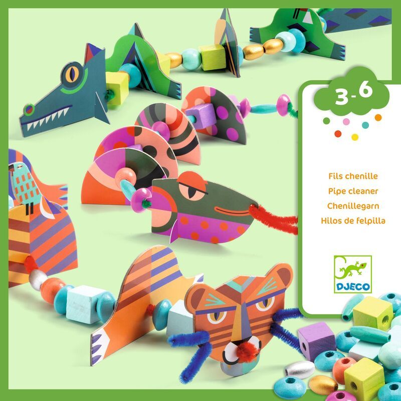 DJECO My Animals Threading PRE-SCHOOL (3-5 Yrs) - Zabecca Living