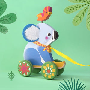 DJECO Otto Koala Pull Along Toy TODDLER (1-3 Yrs) - Zabecca Living