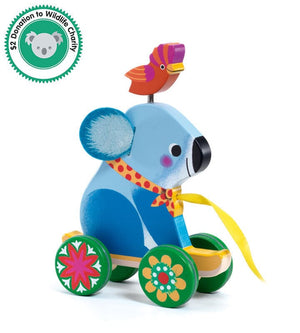 DJECO Otto Koala Pull Along Toy TODDLER (1-3 Yrs) - Zabecca Living