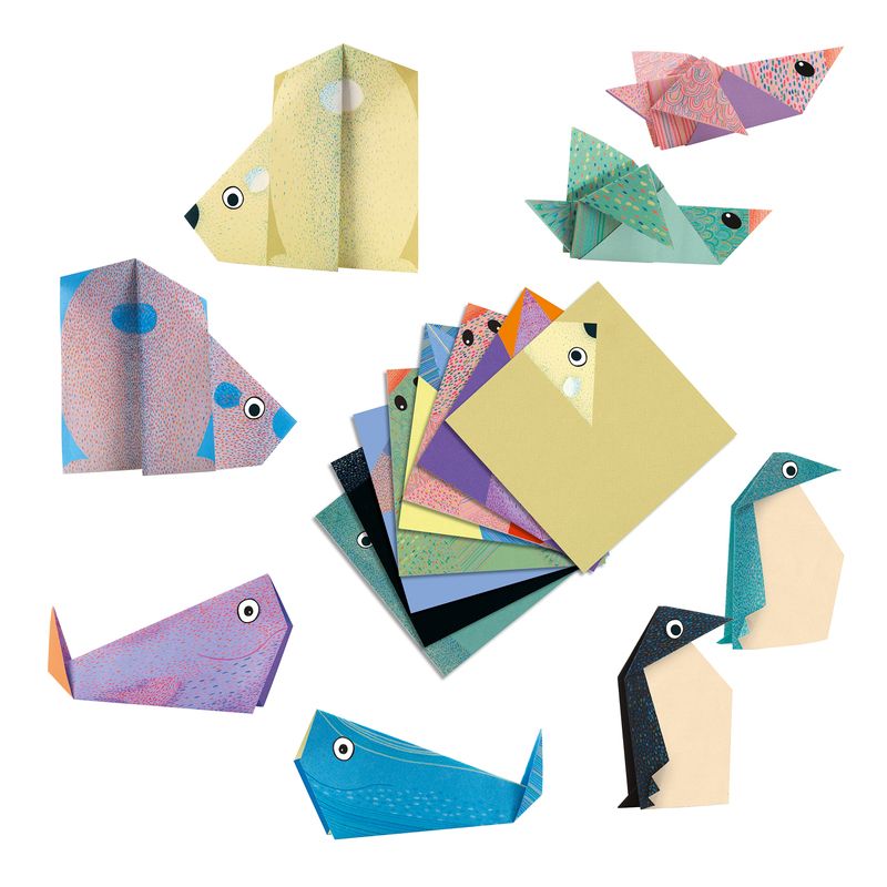 DJECO Polar Animals Origami KIDS (5+ Yrs) - Zabecca Living