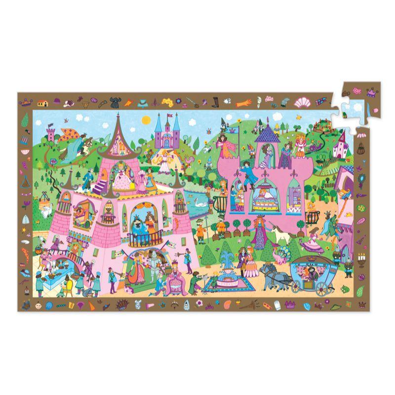 DJECO Princess 54pc Observation Puzzle KIDS (5+ Yrs) - Zabecca Living