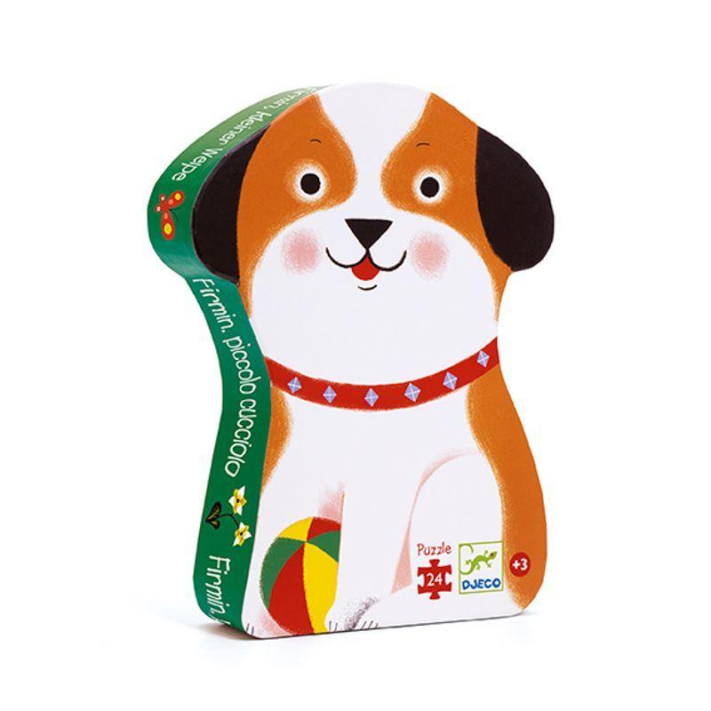 DJECO Puzzle - Firmin Little Puppy 24 Pieces PRE-SCHOOL (3-5 Yrs) - Zabecca Living