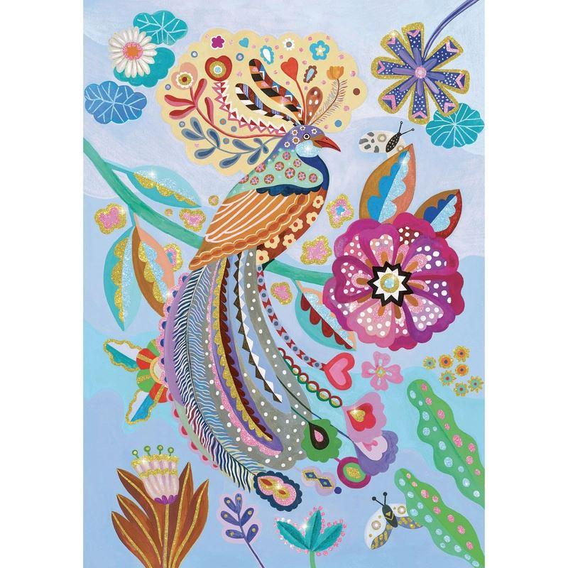 DJECO Sparkling Bird 50pc Wizzy Puzzle PRE-SCHOOL (3-5 Yrs) - Zabecca Living