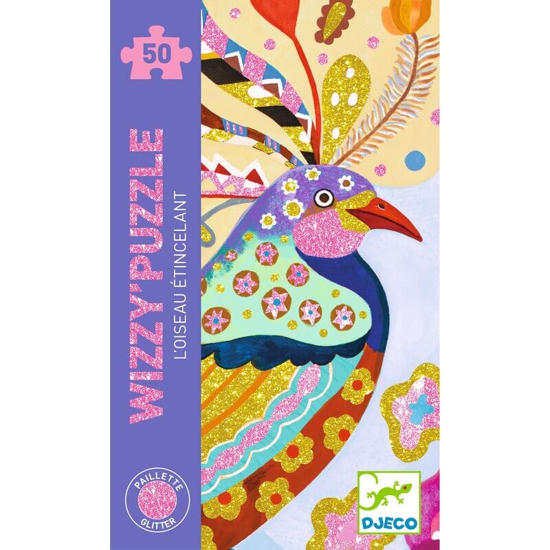 DJECO Sparkling Bird 50pc Wizzy Puzzle PRE-SCHOOL (3-5 Yrs) - Zabecca Living