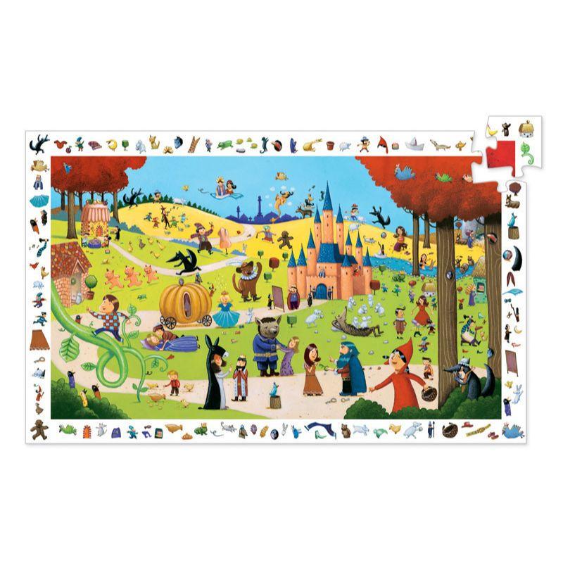 DJECO Tales 54pc Observation Puzzle PRE-SCHOOL (3-5 Yrs) - Zabecca Living