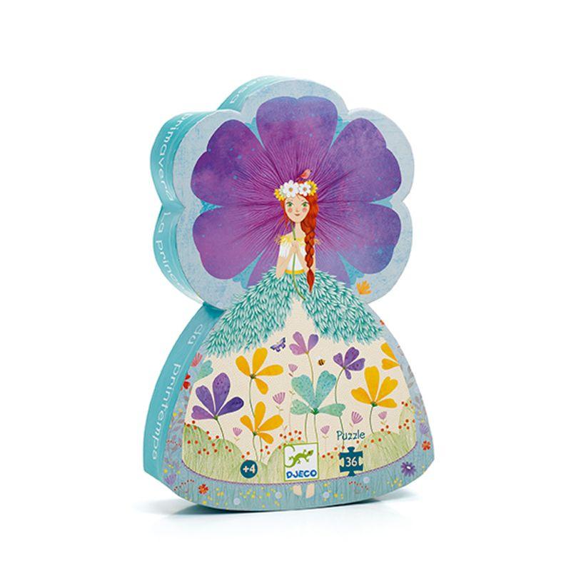 DJECO The Princess Of Spring 36pc Silhouette Puzzle PRE-SCHOOL (3-5 Yrs) - Zabecca Living