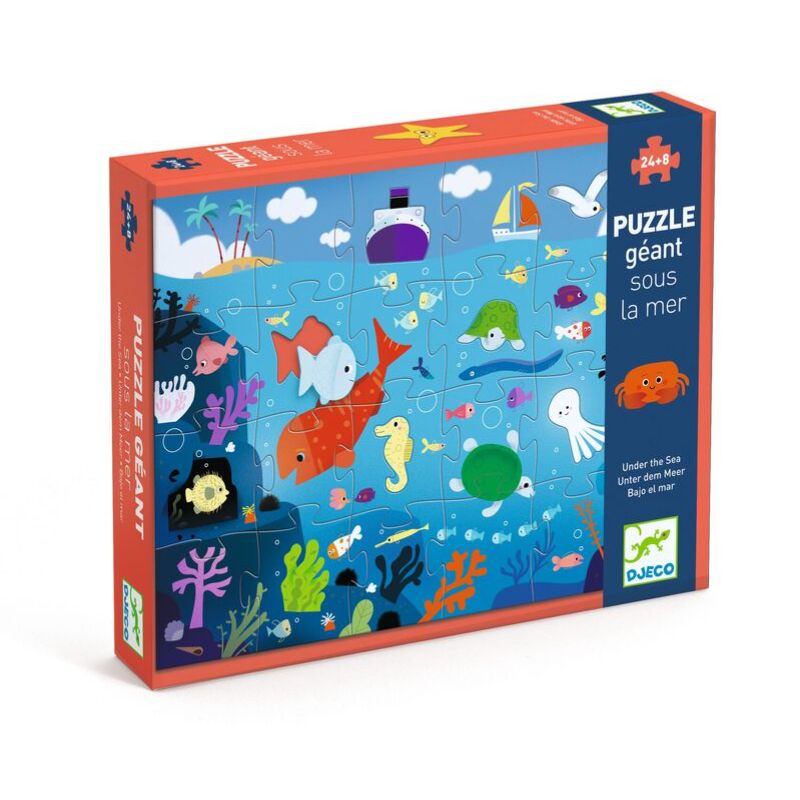 DJECO Under the Sea 32pc Giant Puzzle PRE-SCHOOL (3-5 Yrs) - Zabecca Living