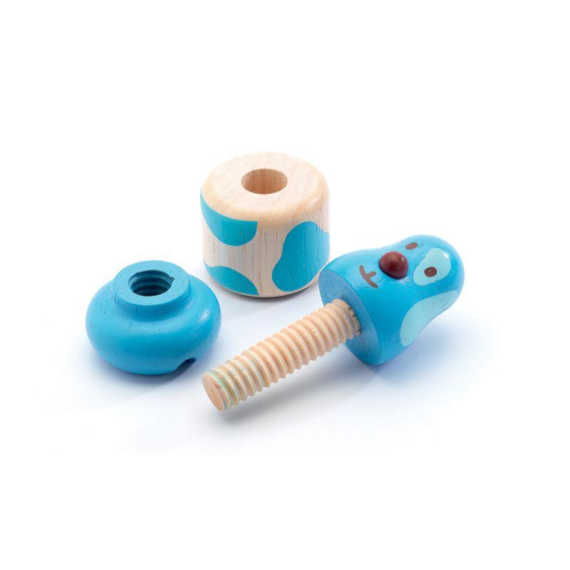 DJECO Vis-Animo Wooden Screws TODDLER (1-3 Yrs) - Zabecca Living