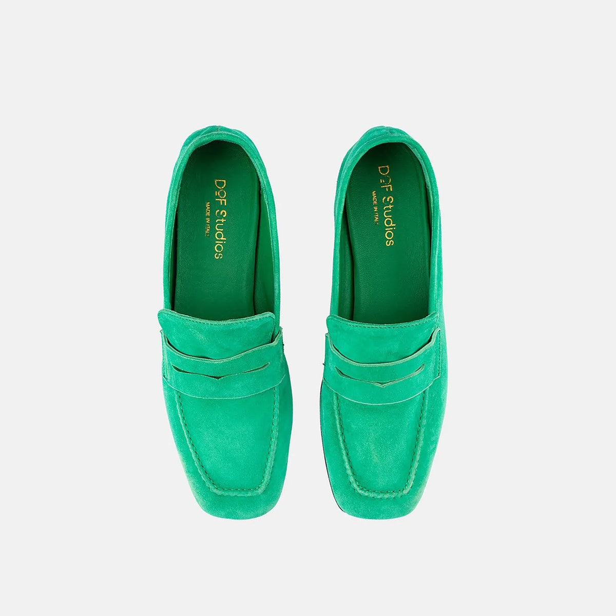 D.O.F Francesca Loafers - Emerald Suede FOOTWEAR - Zabecca Living