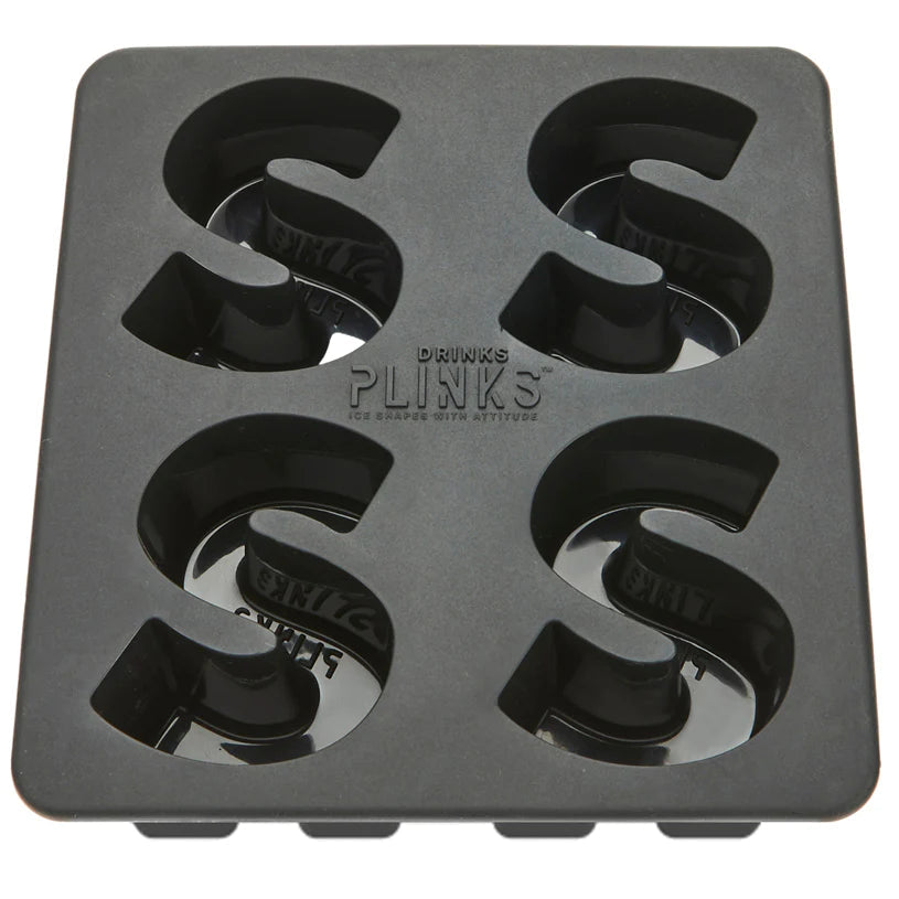 DRINK PLINKS Letter S Silicone Tray DRINKWARE - Zabecca Living