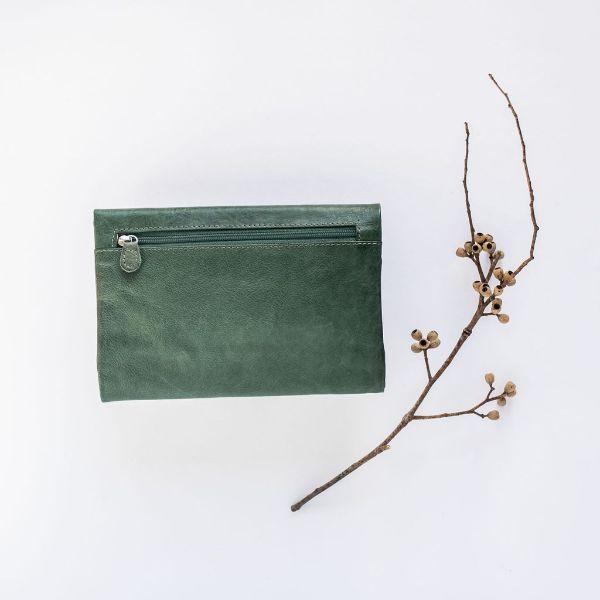 DUSKY ROBIN Emily Purse - Dark Green WALLET - Zabecca Living