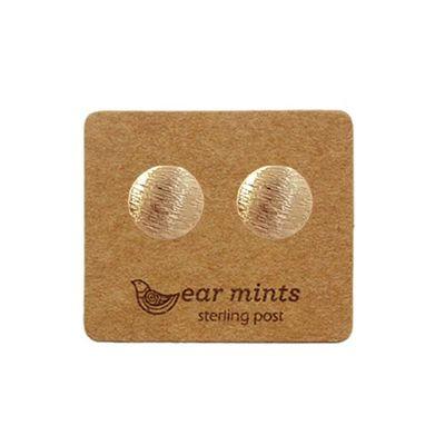 EAR MINTS Brushed Circle Earrings Zabecca Living