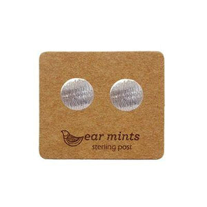 EAR MINTS Brushed Circle Earrings Earrings SILVER - Zabecca Living