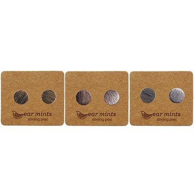 EAR MINTS Brushed Round Stud Earrings Earrings - Zabecca Living