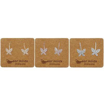 EAR MINTS Cubic Butterly Hook Earrings Earrings - Zabecca Living