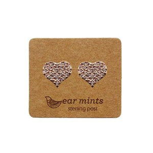 EAR MINTS Cubic Heart Earrings Earrings ROSE GOLD - Zabecca Living