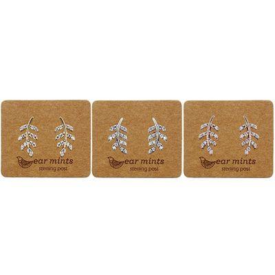 EAR MINTS Cubic Leaf Earrings Earrings - Zabecca Living